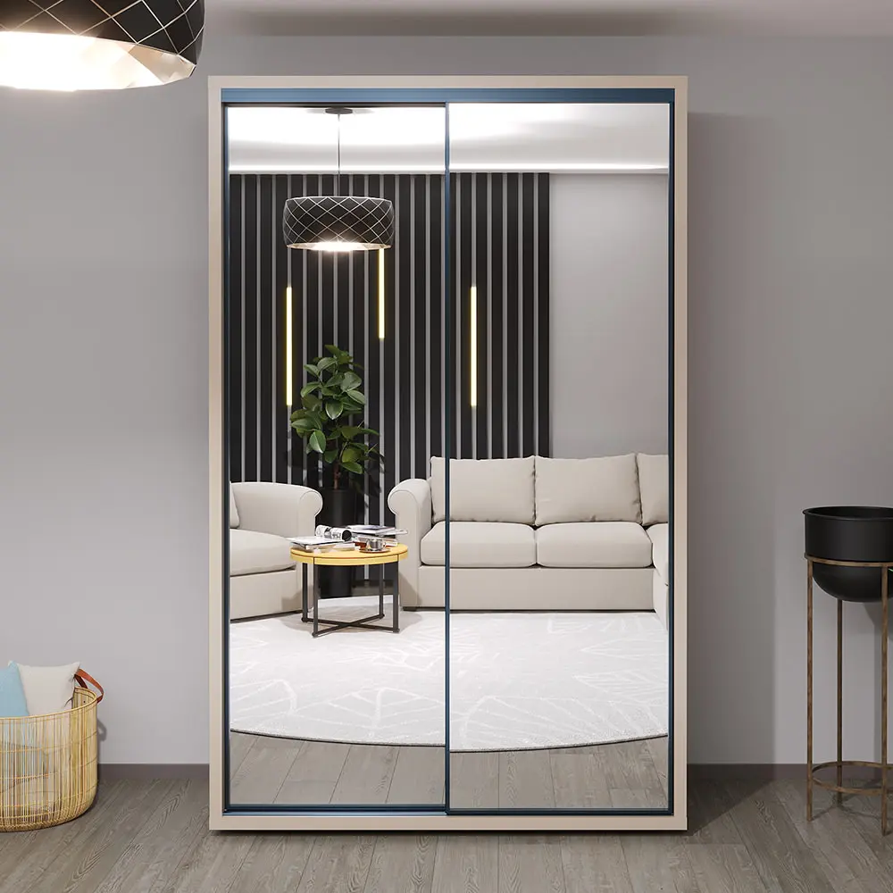 Шкаф-купе Bayro Parma 1400x2250x600 (Gray Stone)