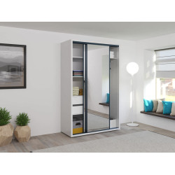 Шкаф-купе Bayro Parma 1400x2250x600 (White) Thumb