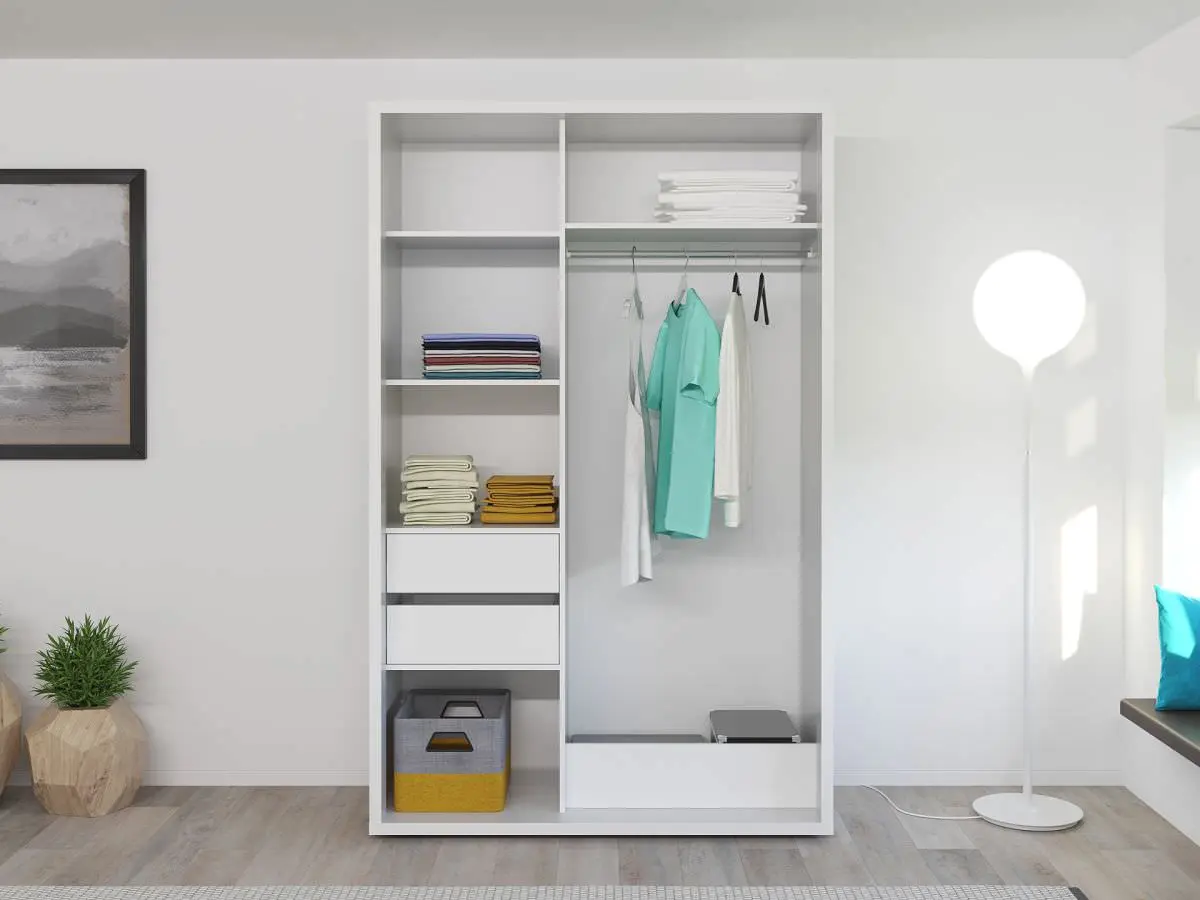 Шкаф-купе Bayro Parma 1400x2250x600 (White)