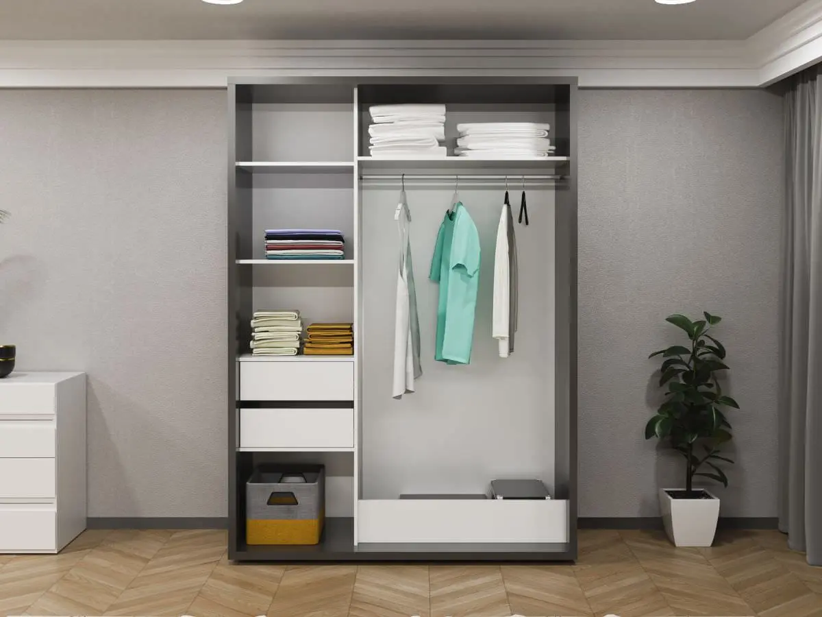 Шкаф-купе Bayro Parma 1600x2250x600 (Anthracite)