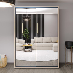 Dulap-cupe Bayro Parma 1600x2250x600 (Gray Stone)