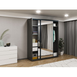 Dulap-cupe Bayro Parma 1800x2250x600 (Anthracite) Thumb