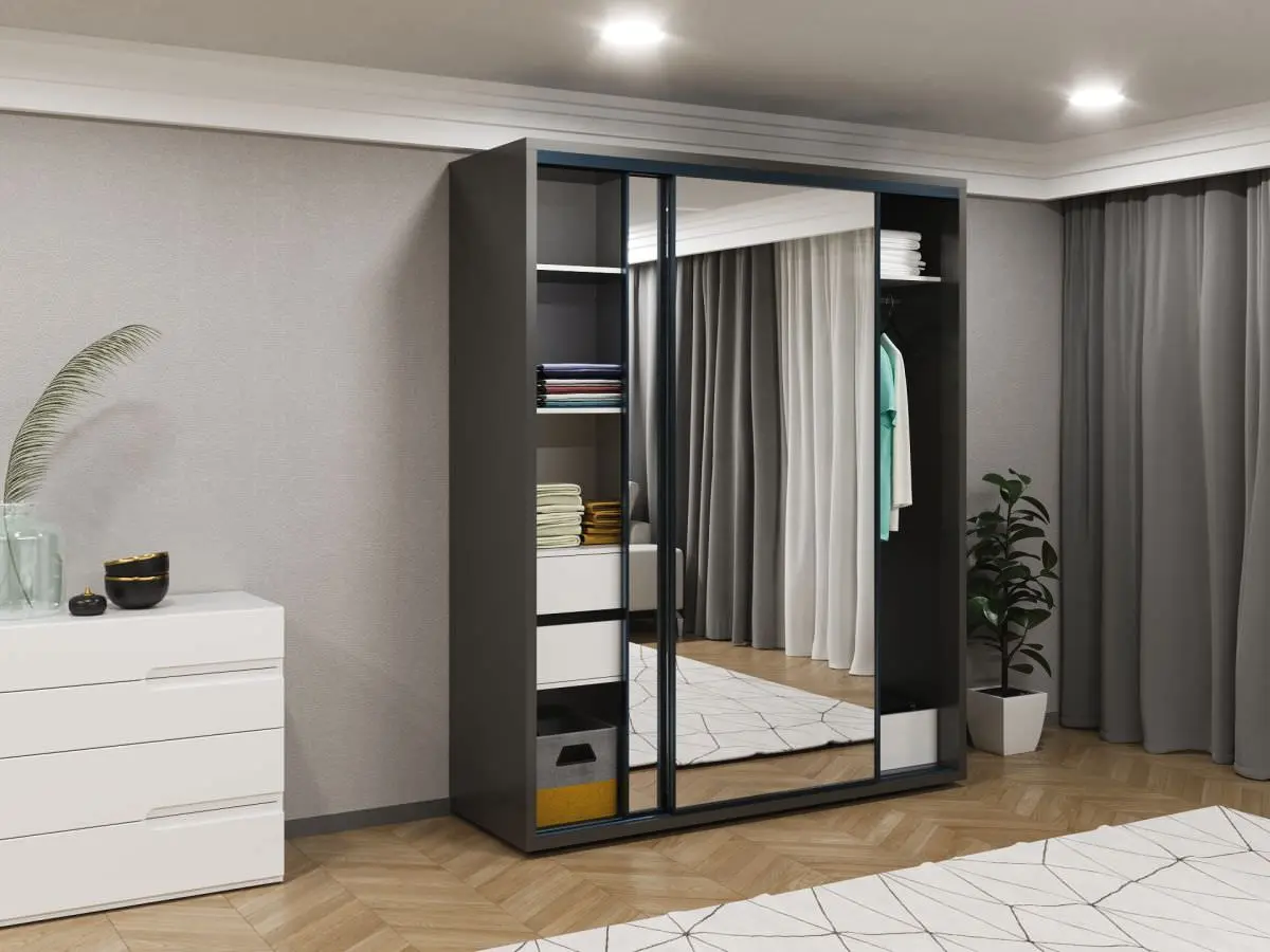 Dulap-cupe Bayro Parma 1800x2250x600 (Anthracite)