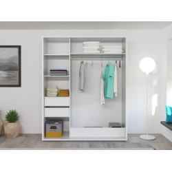 Dulap-cupe Bayro Parma 1800x2250x600 (White) Thumb