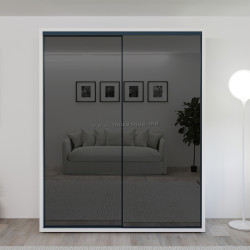 Dulap-cupe Bayro Parma 180x225x60 (White/Graphite)