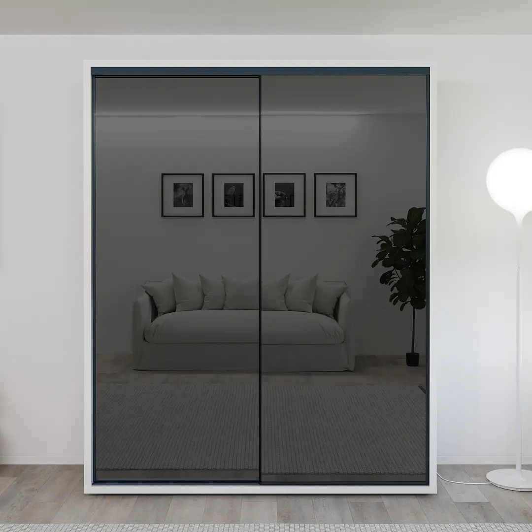 Dulap-cupe Bayro Parma 180x225x60 (White/Graphite)