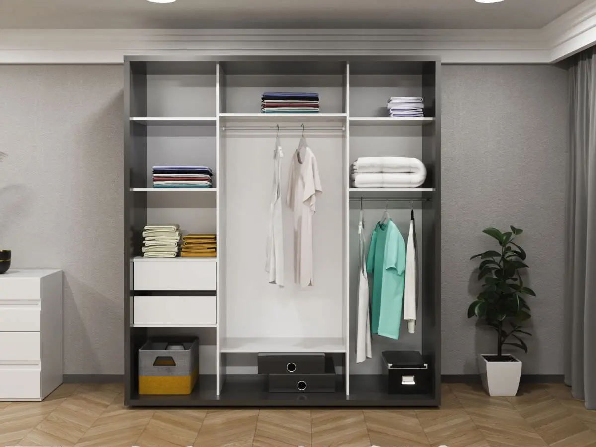 Dulap-cupe Bayro Parma 2000x2250x600 (Anthracite)