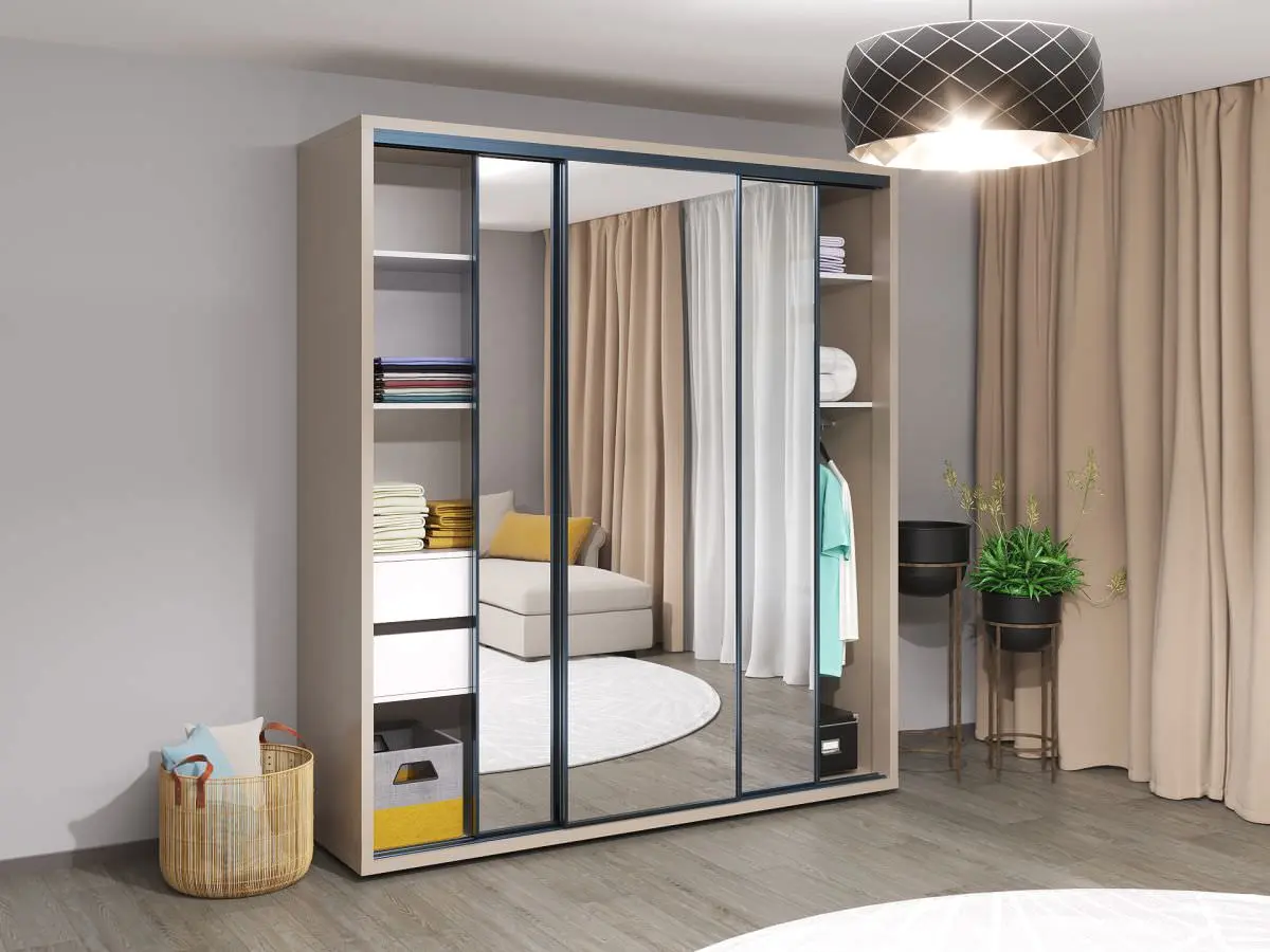 Dulap-cupe Bayro Parma 2000x2250x600 (Gray Stone)