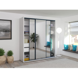 Dulap-cupe Bayro Parma 2000x2250x600 (White) Thumb