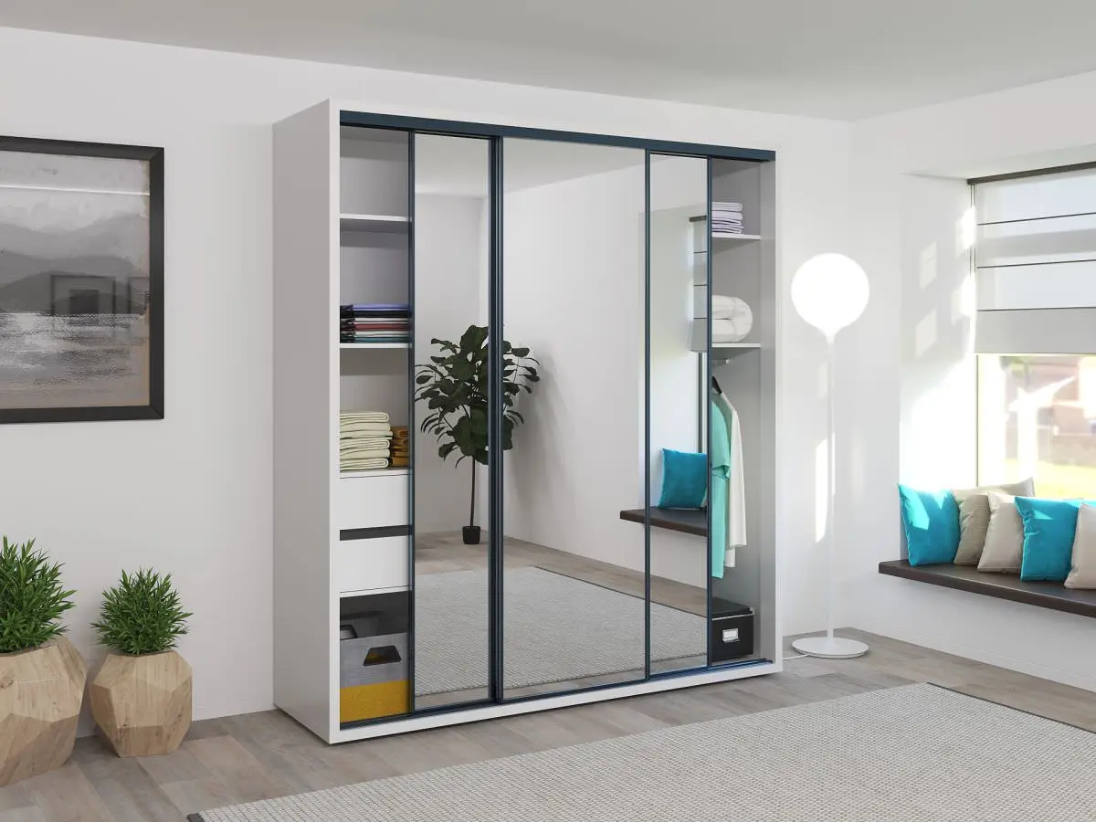 Dulap-cupe Bayro Parma 2000x2250x600 (White)