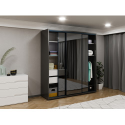 Шкаф-купе Bayro Parma 200x225x60 (Anthracite/Graphite) Thumb