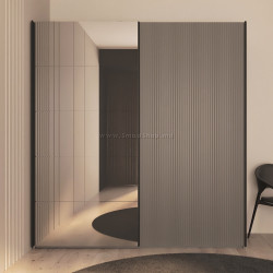 Dulap-cupe Bayro Top Line Napoli 2000x2300x580 1 oglindă (Gray Stone)