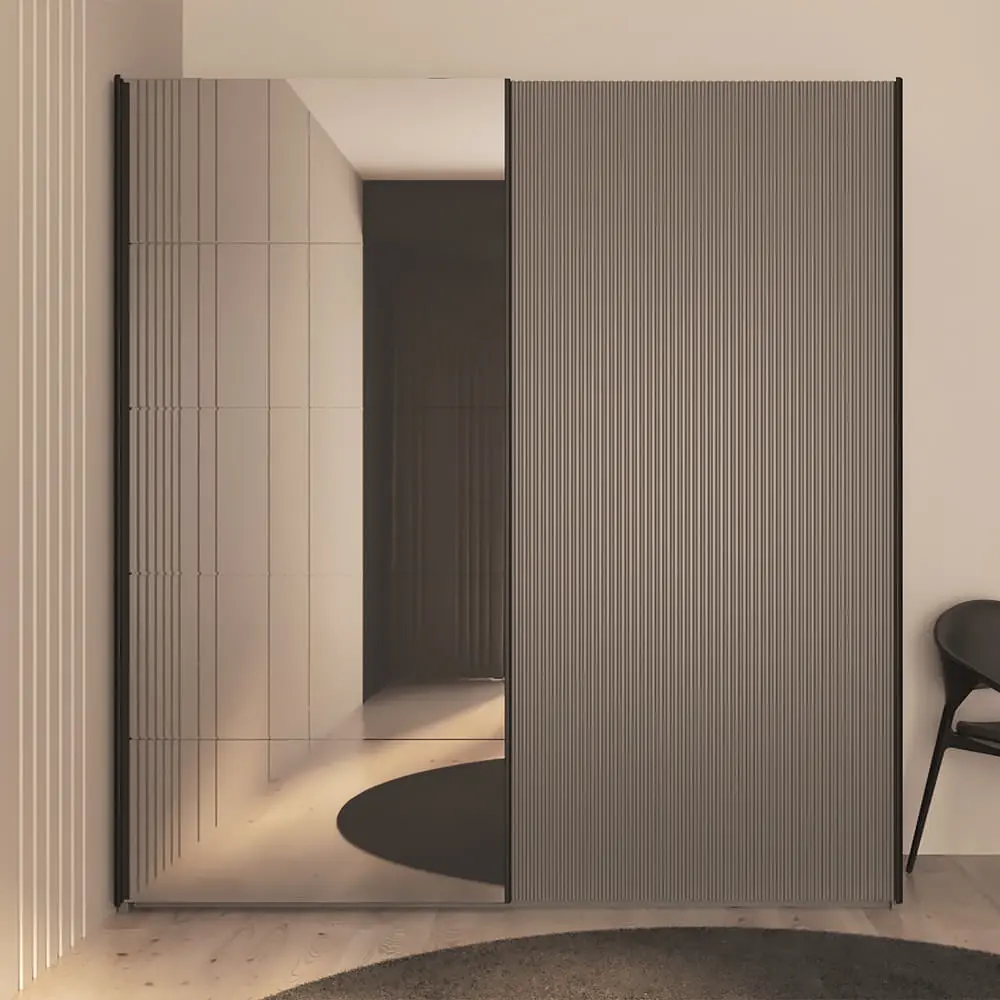 Dulap-cupe Bayro Top Line Napoli 2000x2300x580 1 oglindă (Gray Stone)