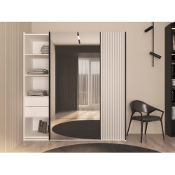 Dulap-cupe Bayro Top Line Napoli 2000x2300x580 1 oglindă (White) Thumb