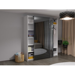 Dulap-cupe Bayro Top Line Napoli 2000x2300x580 2 oglinzi (White) Thumb