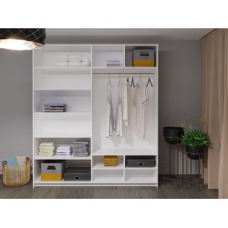 Dulap-cupe Bayro Top Line Napoli 2000x2300x580 2 oglinzi (White) Thumb