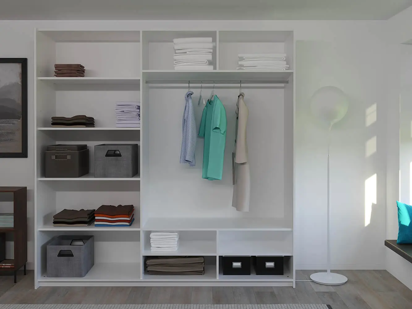 Dulap-cupe Bayro Top Line Napoli 2000x2300x580 uși lucioase (White)