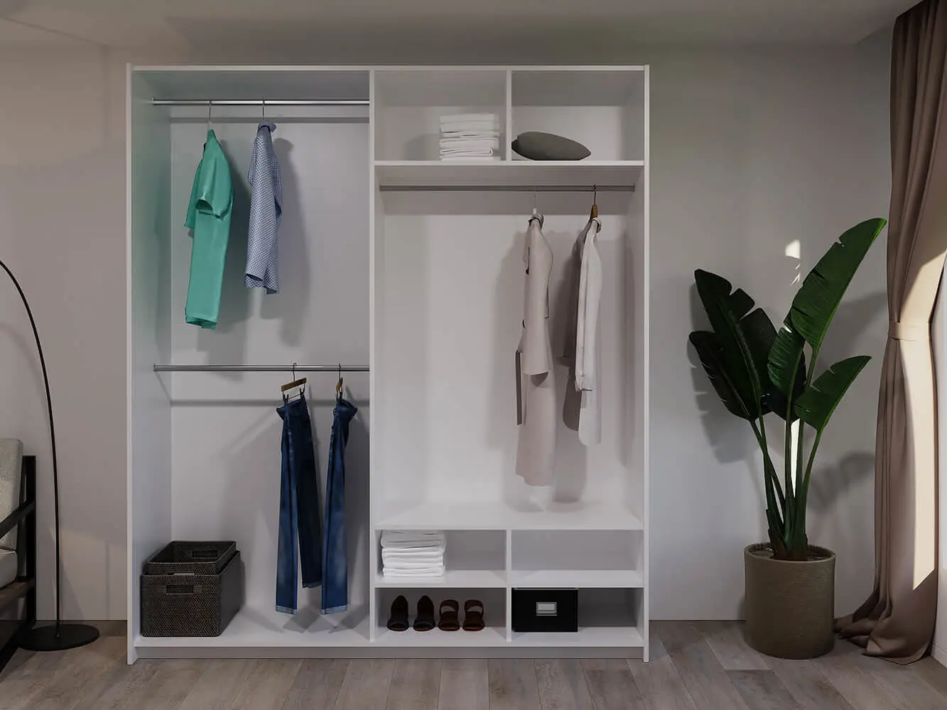 Dulap-cupe Bayro Top Line Napoli 2000x2300x580 (White)