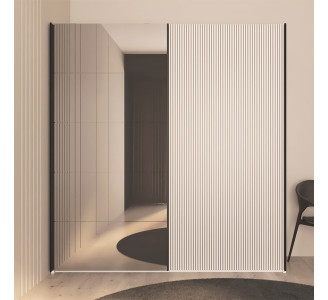 Dulap-cupe Bayro Top Line Napoli 2300x2300x580 1 oglinda (White)