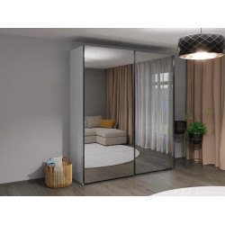 Dulap-cupe Bayro Top Line Napoli 2300x2300x580 2 oglinzi (White) Thumb