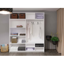 Dulap-cupe Bayro Top Line Napoli 2300x2300x580 2 oglinzi (White) Thumb