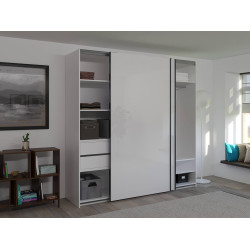 Dulap-cupe Bayro Top Line Napoli 2300x2300x580 uși lucioase (White) Thumb