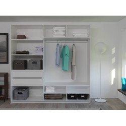 Dulap-cupe Bayro Top Line Napoli 2300x2300x580 uși lucioase (White) Thumb