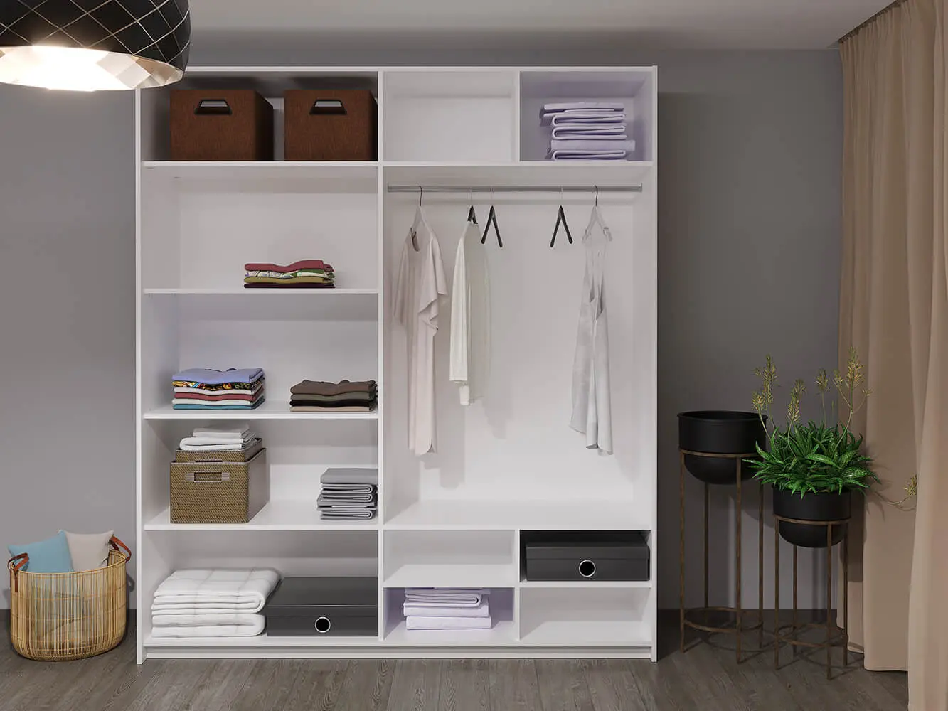 Dulap-cupe Bayro Top Line Napoli 2300x2300x580 (White)