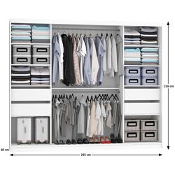 Dulap-cupe Belini Premium MBP SZP8/0/1W/2W1L/0/KLAL (White Matt/White) Thumb