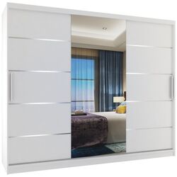 Dulap-cupe Belini Premium MBP SZP8/0/1W/2W1L/0/KLAL (White Matt/White)