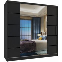 Шкаф-купе Belini Premium ME SZP5/1/B/B/0/KLP (Black)