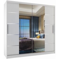 Dulap-cupe Belini Premium ME SZP5/1/W/W/0/KLAL (White Matt/White)