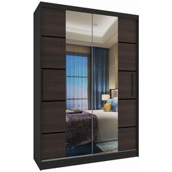 Dulap-cupe Belini Premium ME SZP6/1/B/KN/0/KLP (Chestnut Ebony/Black) Thumb