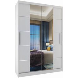 Шкаф-купе Belini Premium ME SZP6/1/W/W/0/KLAL (White Matt/White)