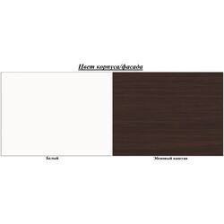 Dulap-cupe Belini Premium ME SZP7/0/W/KN/0/KLAL (Chestnut Ebony/White) Thumb