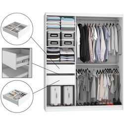 Dulap-cupe Belini Premium ME SZP7/0/W/W/0/KLAL (White Matt/White) Thumb