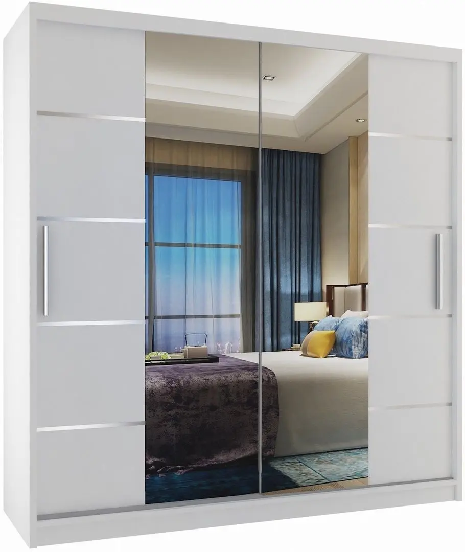 Dulap-cupe Belini Premium ME SZP7/0/W/W/0/KLAL (White Matt/White)