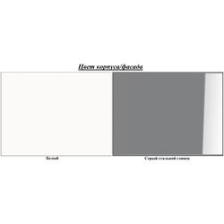 Dulap-cupe Belini Premium MGB SZP5/1/W/1L5S/KLAL (Gray Steel Gloss/White) Thumb