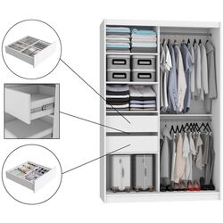 Dulap-cupe Belini Premium MGB SZP6/1/W/1L5W/KLAL (White Gloss/White) Thumb