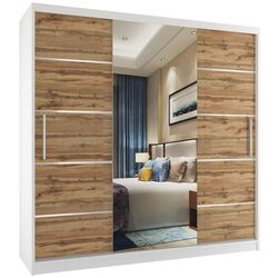 Dulap-cupe Belini Premium MT SZP5/1/W/DW/0/KLAL (Wotan Oak/White)