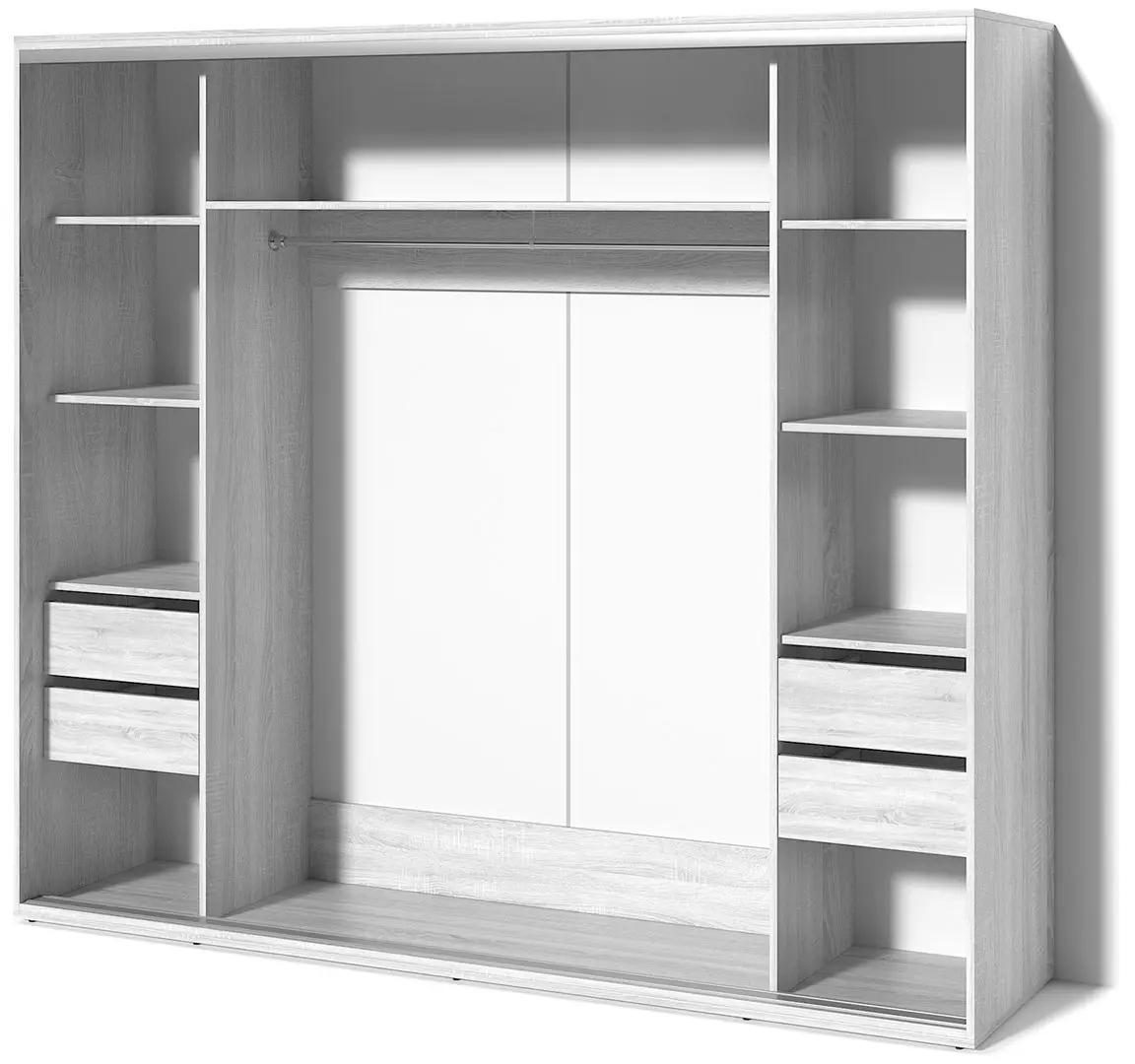 Dulap-cupe Fabrik Home 2400 1 oglinda (Ash White)