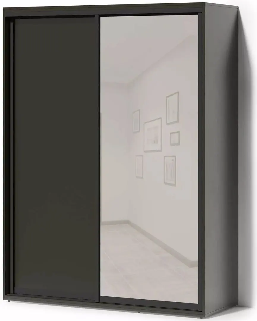 Dulap-cupe Fabrik Home Oslo 1 oglinda 160x216x60 (Basalt)