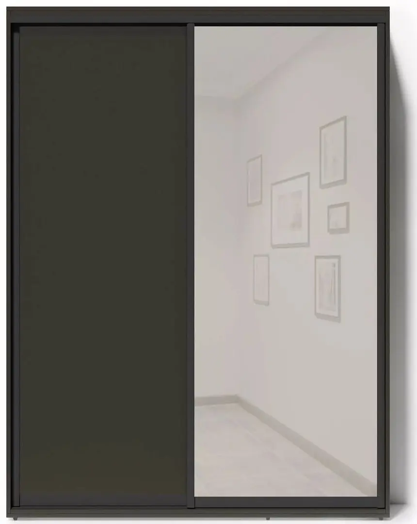 Dulap-cupe Fabrik Home Oslo 1 oglinda 160x216x60 (Basalt)