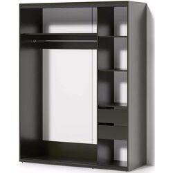 Dulap-cupe Fabrik Home Oslo 1 oglinda 160x216x60 (Basalt) Thumb