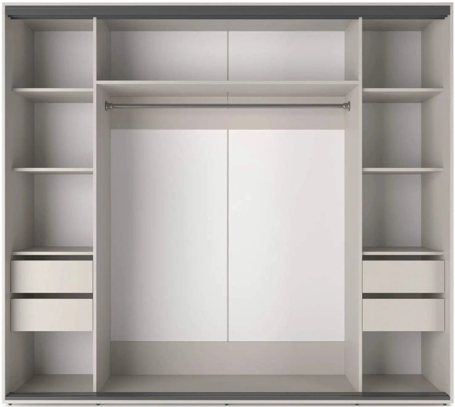 Dulap-cupe Fabrik Home Oslo 1 oglinda 240x216x60 (Cashmere)