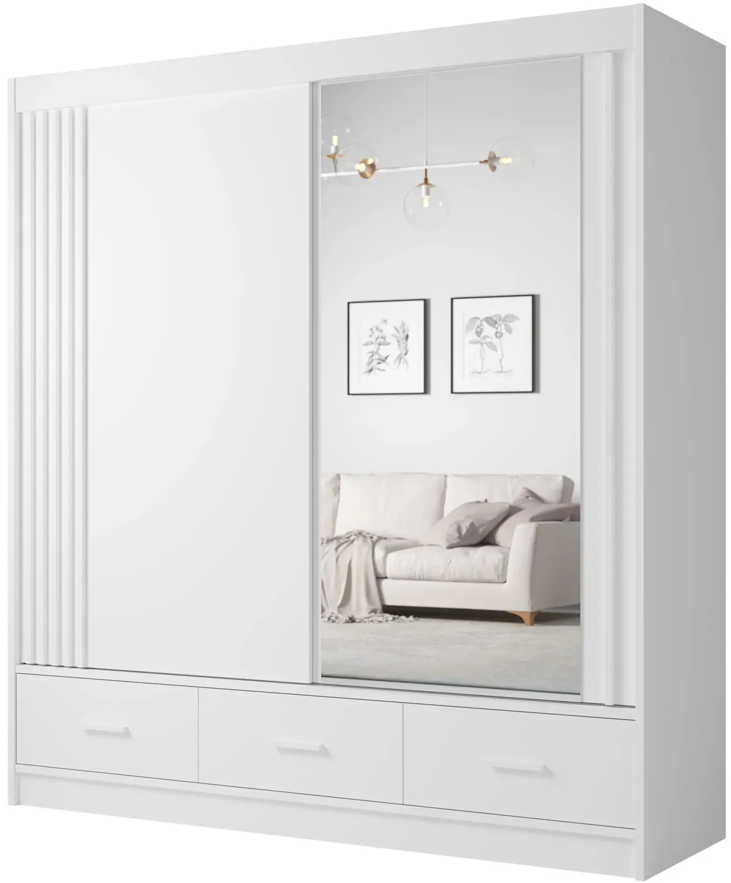 Шкаф-купе Fadome Canada CA 21-20 (White) - 2