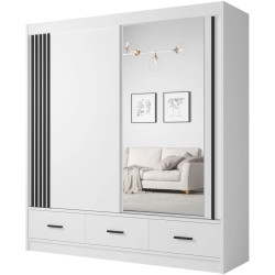 Шкаф-купе Fadome Canada CA 24-20 (White/Black) Thumb