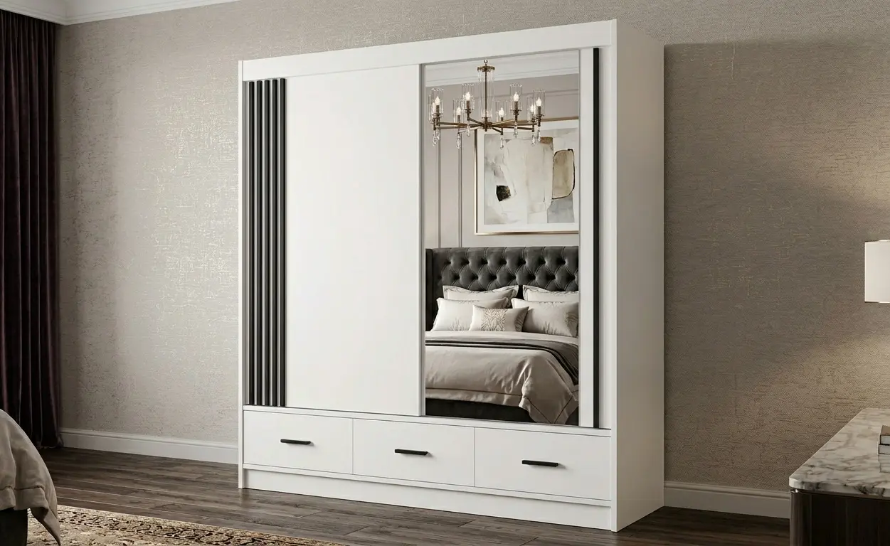 Шкаф-купе Fadome Canada CA 24-20 (White/Black)