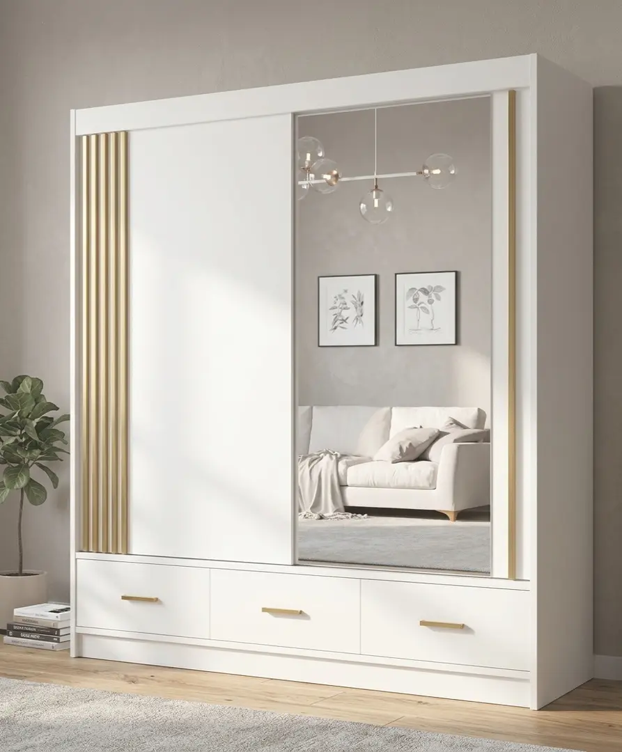 Шкаф-купе Fadome Canada CA 25-20 (White/Gold)