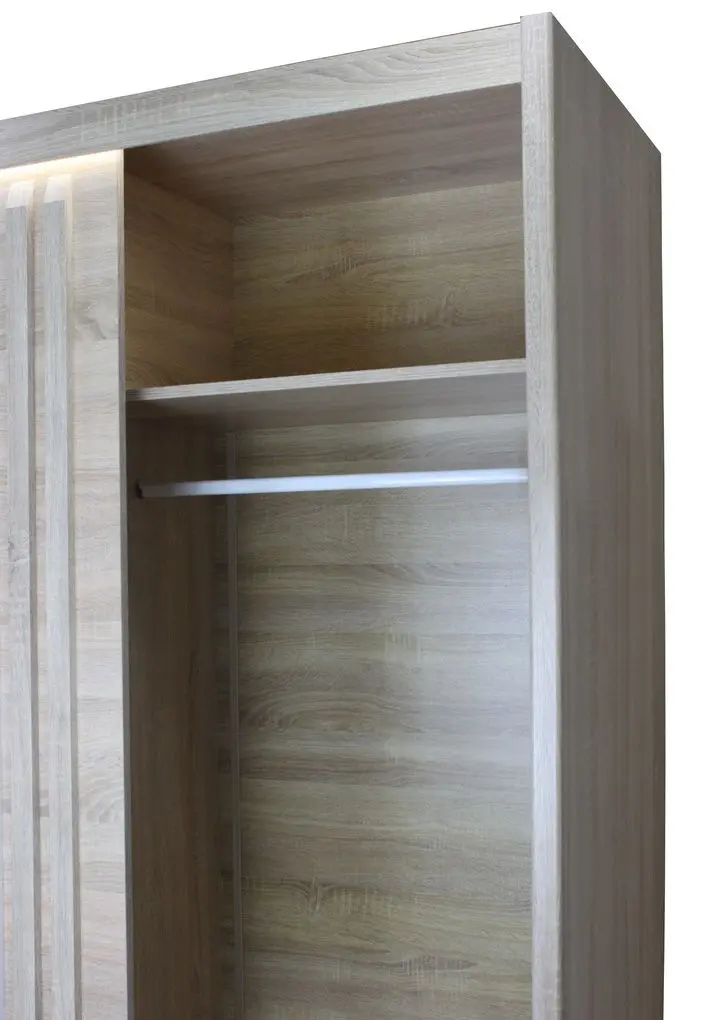 Dulap-cupe Fadome Carmen CAR-15 (Sonoma Oak/White Gloss) - 3